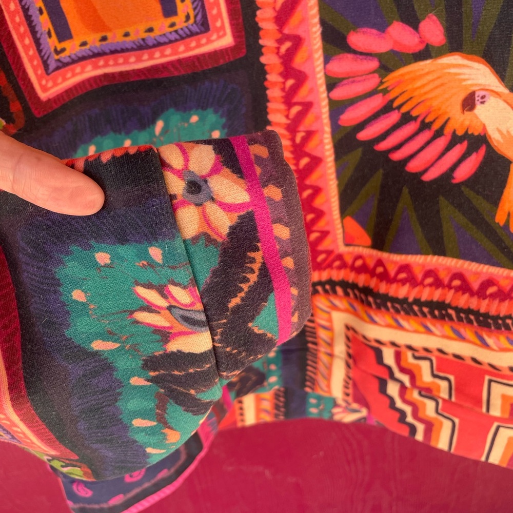FARM @RIO Colorful Patterned Sweatshirt XS VIBRANT COLORS - Picture 4 of 9